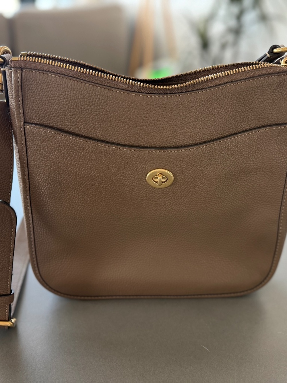 COACH Pebble Leather Chaise Crossbody 19